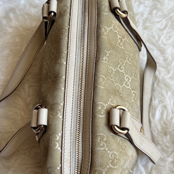 Authentic Gucci GG Charmy Suede Boston Shoulder bag - Picture 5 of 12